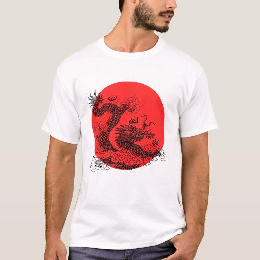 Aziatische draak t-shirt (Voorkant)