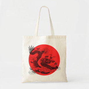 Aziatische draak tote bag