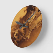 Aziatische dragon Fantasy Art Clock Ronde Klok (Hoek)