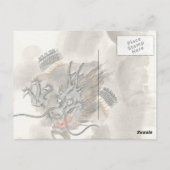 Aziatische draken Briefkaart (Achterkant)