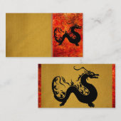 Aziatische drakenVisitekaartje Visitekaartje (Voorkant / Achterkant)