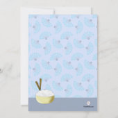 Aziatische droom - uitnodiging van de Birthday Par (Achterkant)