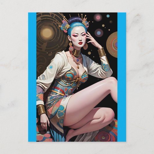 Aziatische droomvlucht - Ken Gage Art Briefkaart (Voorkant)