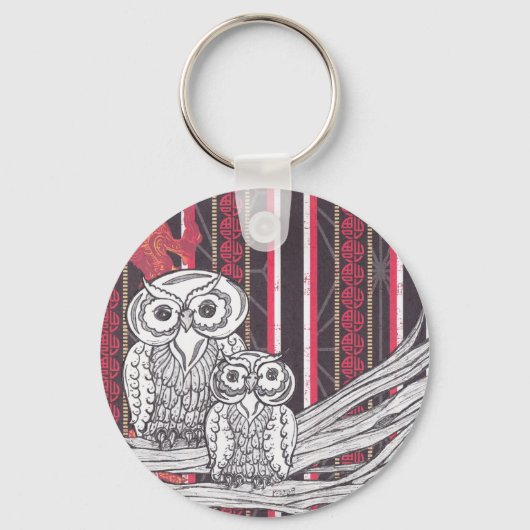 Aziatische Eigenaars, keyring Sleutelhanger (Voorkant)
