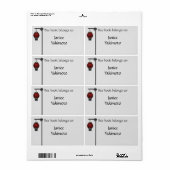 Aziatische etiketten met ophaalplaat (Full Sheet)