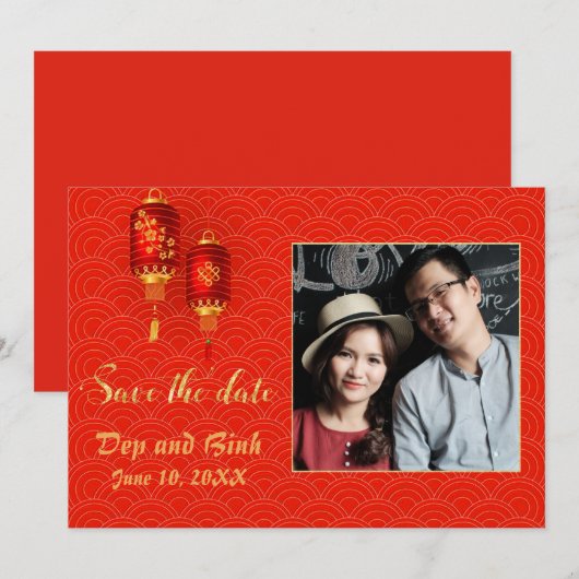 Aziatische flat slaat de Datum kaart op (Voorkant / Achterkant)