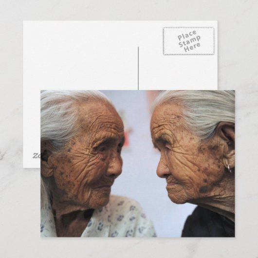 Aziatische geest briefkaart (Voorkant / Achterkant)