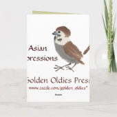 Aziatische geïnspireerde  Kaarten - Konijnen (Achterkant)