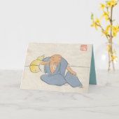 Aziatische geïnspireerde  Kaarten - Zen master (Gele Bloem)