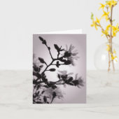 Aziatische Geïnspireerde Magnolia Kaart (Gele Bloem)