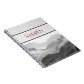 Aziatische geïnspireerde monochromatische Schilder Notitieboek (Rechterzijde)