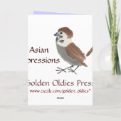 Aziatische Geïnspireerde Vintage Kaarten - Kleine (Achterkant)