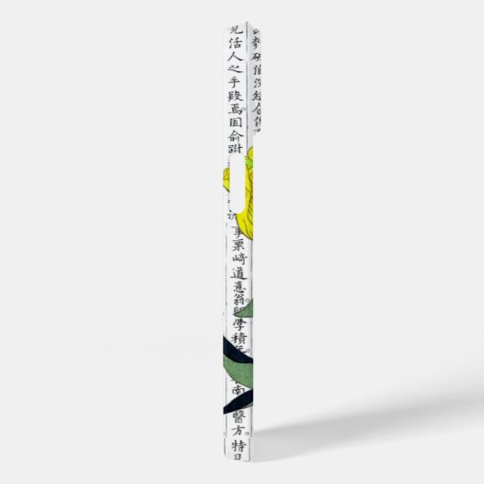 Aziatische gele tulpen op Kanji achtergrond Case-Mate iPhone Case (Achterkant / Rechts)