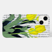 Aziatische gele tulpen op Kanji achtergrond Case-Mate iPhone Case (Achterkant (horizontaal))