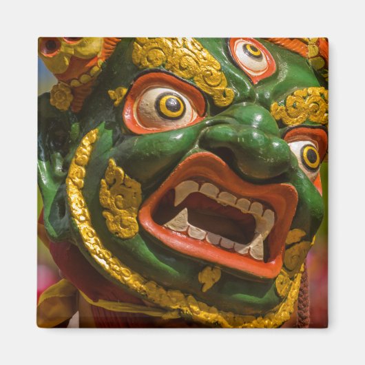 Aziatische gemaskerde danser magneet (Voorkant)