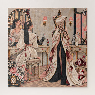 Aziatische glamourgirl legpuzzel