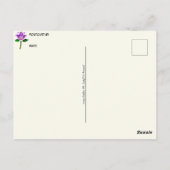 Aziatische Godin, Postkruising Briefkaart (Achterkant)