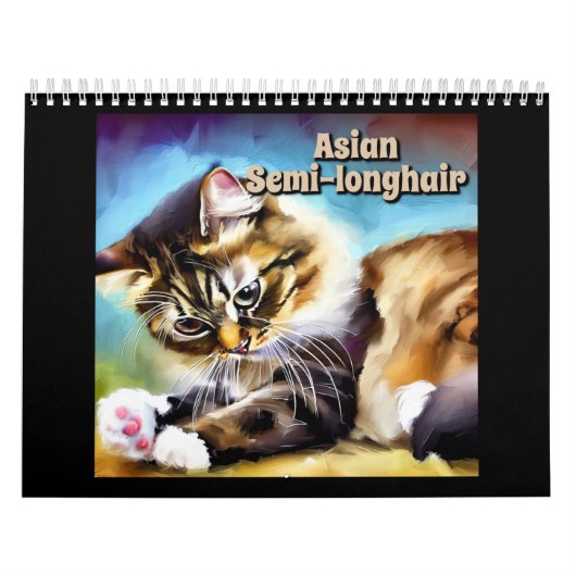Aziatische halflangharen kalender (Hoes)