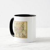 Aziatische Handkleurige Atlas Map Mok (Voorkant links)