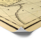 Aziatische Handkleurige Atlas Map Poster (Hoek)