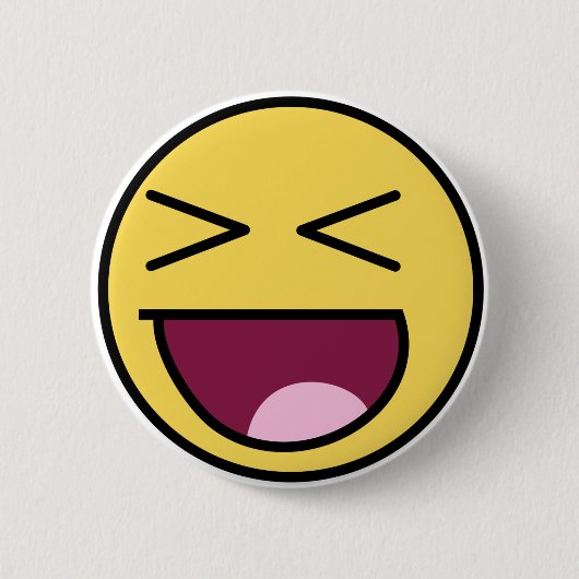 Aziatische Happy Face Ronde Button 5,7 Cm (Voorkant)