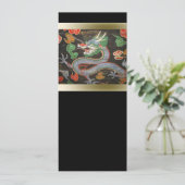 Aziatische helderkleurig | Dragon Art Kaart (Staand voorkant)
