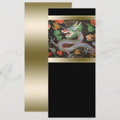 Aziatische helderkleurig | Dragon Art Kaart (Voorkant / Achterkant)