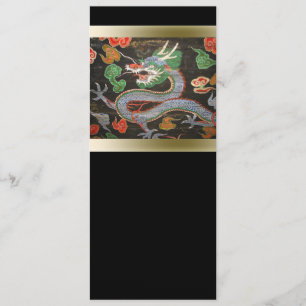Aziatische helderkleurig   Dragon Art Kaart