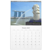 Aziatische hoofdsteden (met locaties) 2026 kalender (Jan 2026)