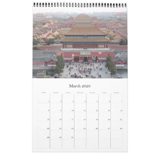 Aziatische hoofdsteden (met locaties) 2026 kalender (Mar 2026)