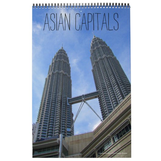 Aziatische hoofdsteden (met locaties) 2026 kalender (Hoes)