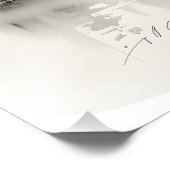 Aziatische Huis Inkt Schilderen Foto Afdruk (Hoek)