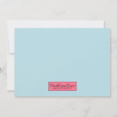 Aziatische ijsschaatsfeest kaart (Achterkant)