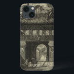 Aziatische imperiale tempel in zwart-wit Case-Mate iPhone case<br><div class="desc">Bezoekers verzamelen zich voor deze Aziatische keizertempel,  klaar om binnen te komen. De verbluffende afdruk wordt in zwart-wit gemaakt,  zodat het hele stuk een oud uiterlijk krijgt dat nabootst op het moment dat het wordt afgebeeld. Doe dit vandaag op je muur en geniet van!</div>
