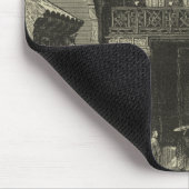 Aziatische imperiale tempel in zwart-wit muismat (Hoek)