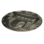 Aziatische imperiale tempel in zwart-wit snijplank (Hoek)