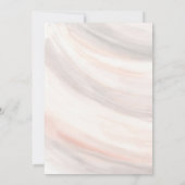 Aziatische Inkt & Waterverf Neutral Wedding Kaart (Achterkant)