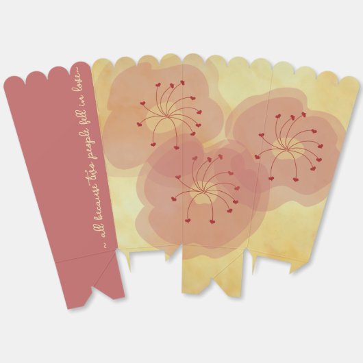 Aziatische invloed voering gunst dozen bedankdoosjes (Ongevouwen)