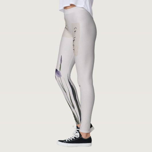  Aziatische Iris Flowers over de Leggings van de D (Links)