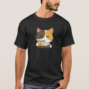 Aziatische Japanse Gerechten Eten Sushi Suhsi Kat T-shirt