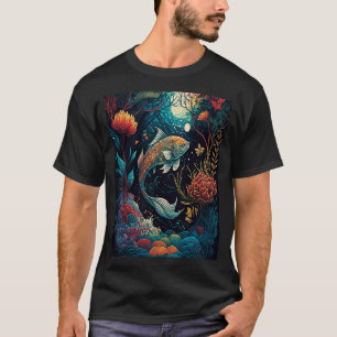 - Aziatische Japanse Koi Carp Nishikigoi Koi Fis T-shirt