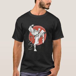 Aziatische Japanse monnik shao ling vechter T-shirt