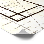 Aziatische kaart poster (Hoek)