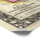 Aziatische kaart poster (Hoek)