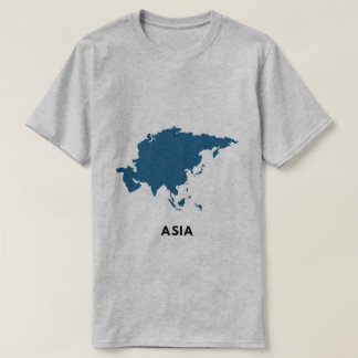 Aziatische kaart t-shirt