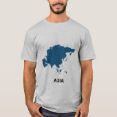 Aziatische kaart t-shirt (Voorkant)