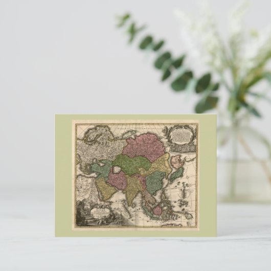 Aziatische kaart uit 1700 (Staand voorkant)