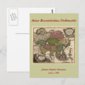Aziatische kaart uit 1700 (Voorkant / Achterkant)