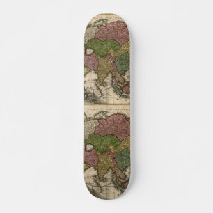 Aziatische kaart uit 1700 skateboard