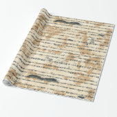 Aziatische kalligrafie inpakpapier (Uitgerold)